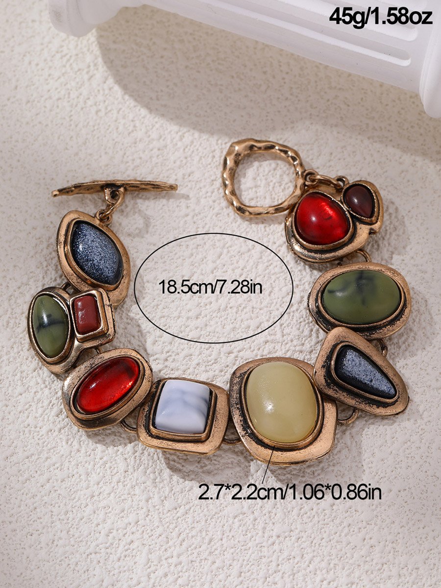 Gemstone Charm Bracelet