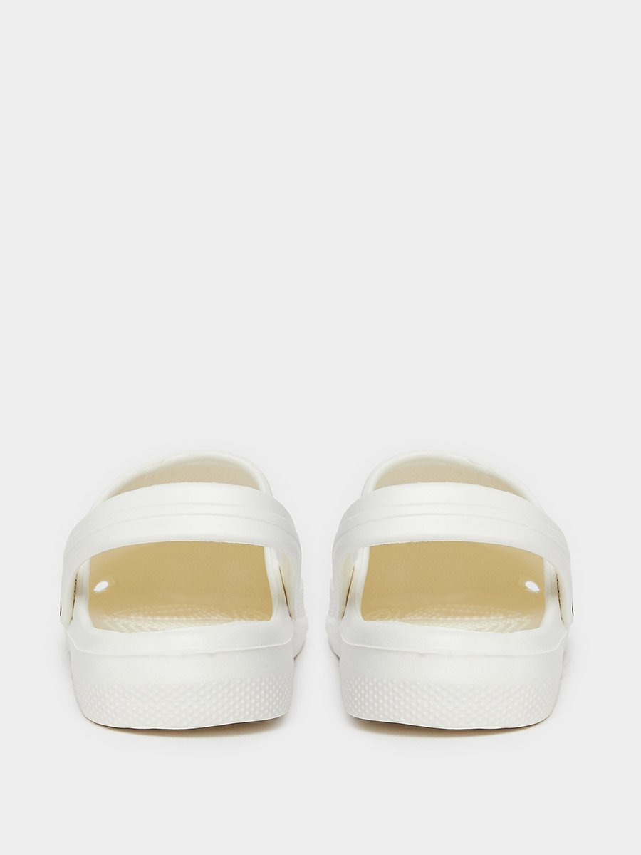 Men White Slip-On Clogs