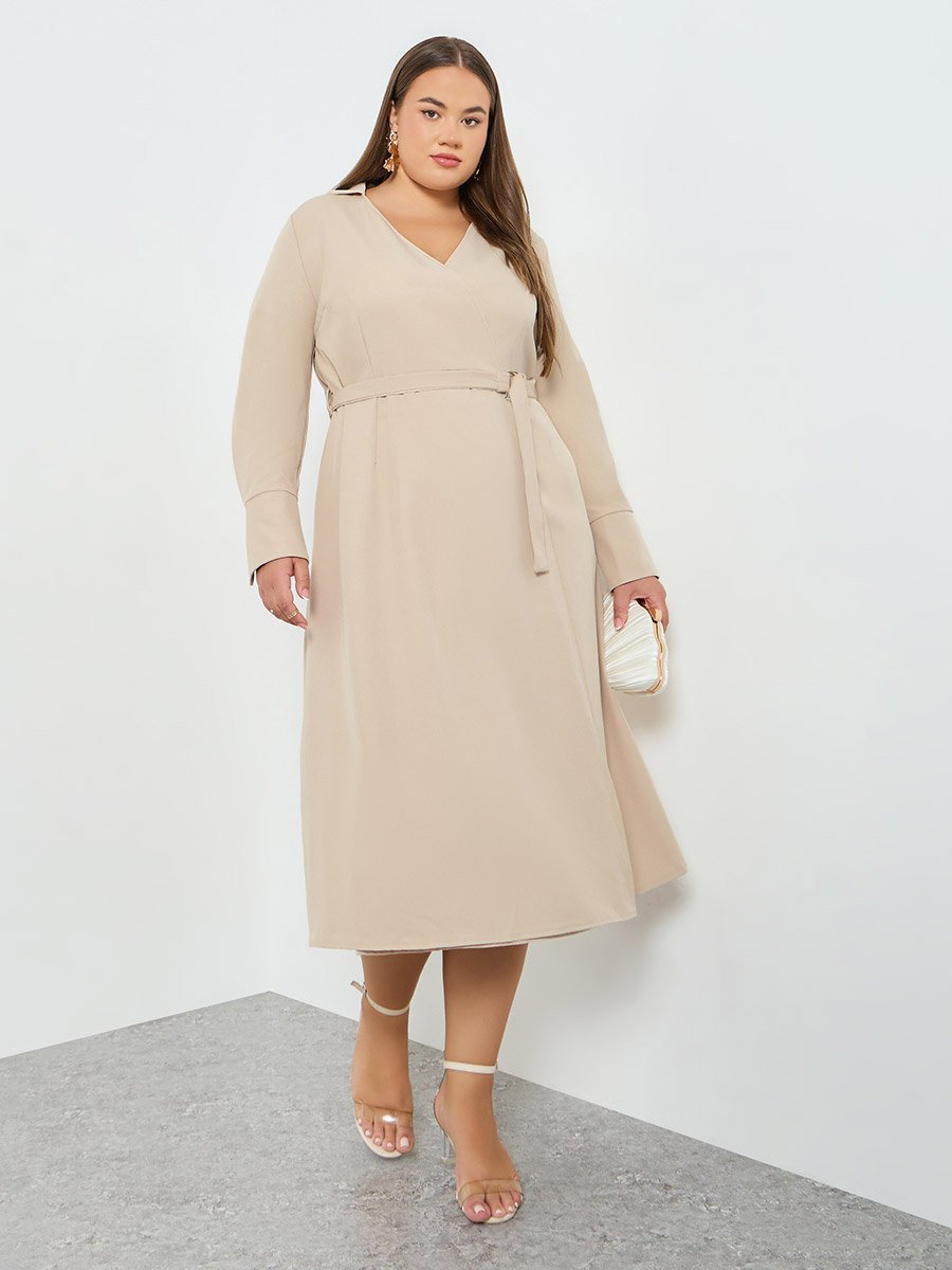 calvin klein beige dress Umgee Clothing Plus Size High-Low Fringe Hem Linen Dress with Pockets –  Hometown Heritage Boutique