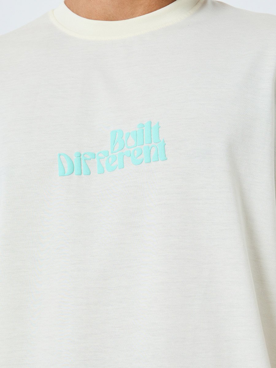 Men Off-White Graphic Print Oversized T-Shirt