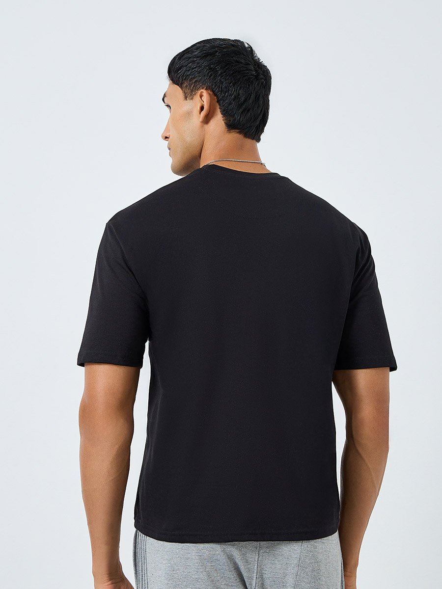 Men Beach Wave Print Regular T-Shirt