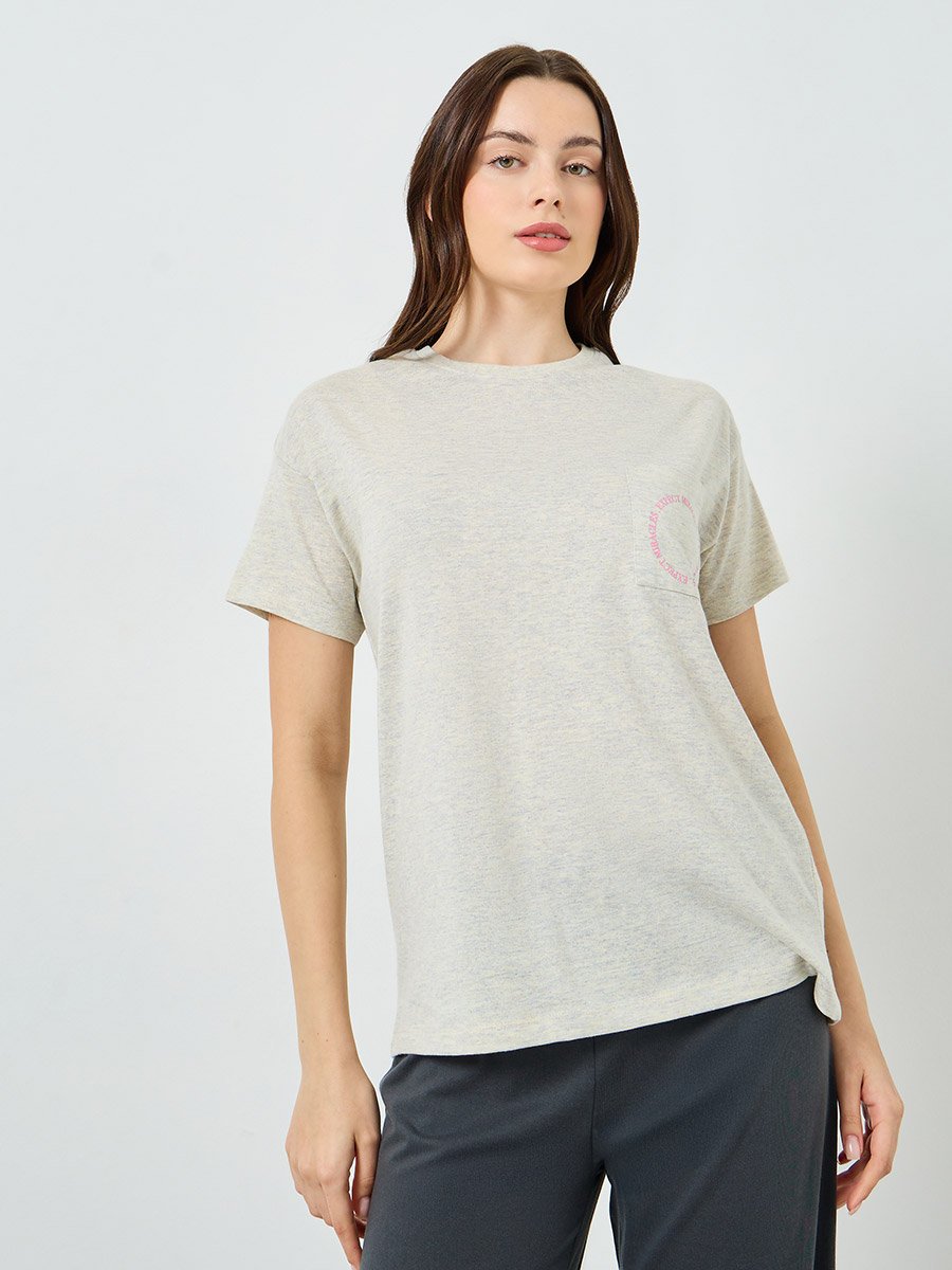 Women Miracles Pocket Print Top and Pyjama Set