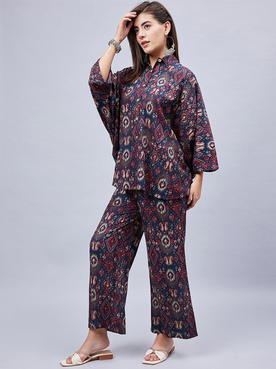 Women All Over Print Shirt and Pants Co-Ords