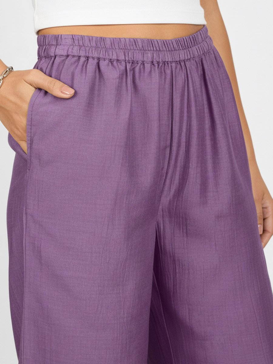 Women Embroidered Shirt and Wide Leg Trousers Co-ords