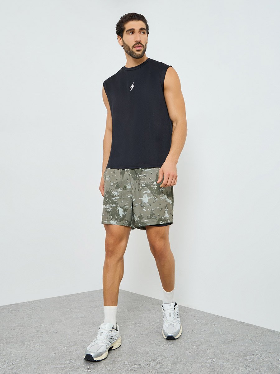 Men Regular Camo Running Shorts