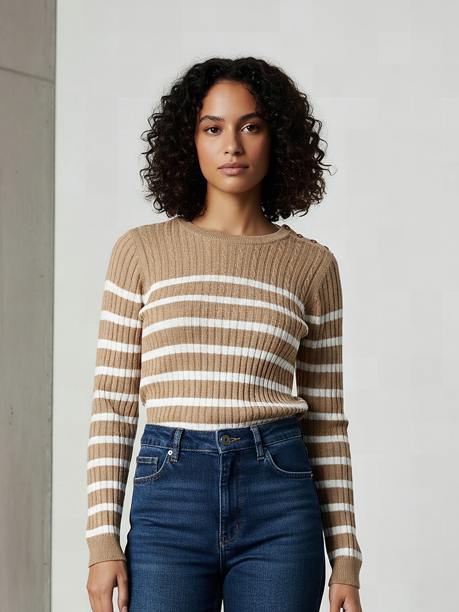 Striped Crew Neck Sweater