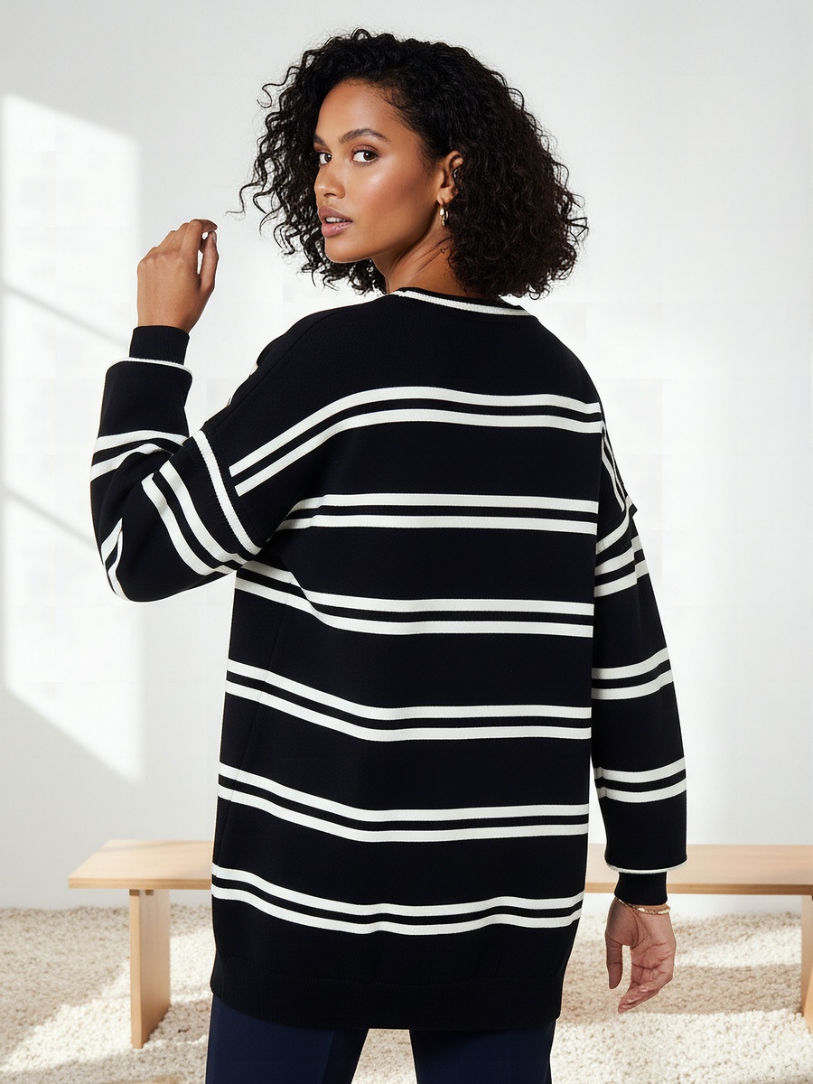 Mickey Mouse Applique Round Neck Jumper