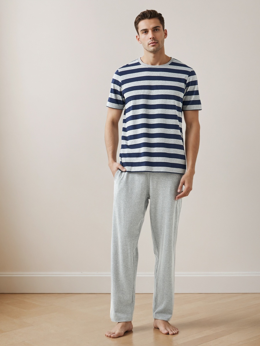 Drawstring Closure Pyjama Set