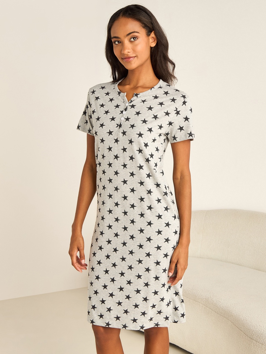 Knee Length Night Dress For Default Category at UAE | Styli