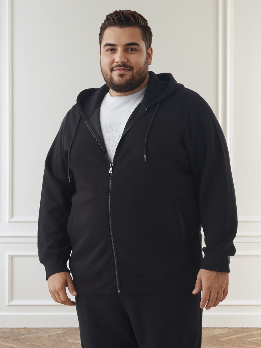 Men Regular Fit Kangaroo Pocket Hoodie
