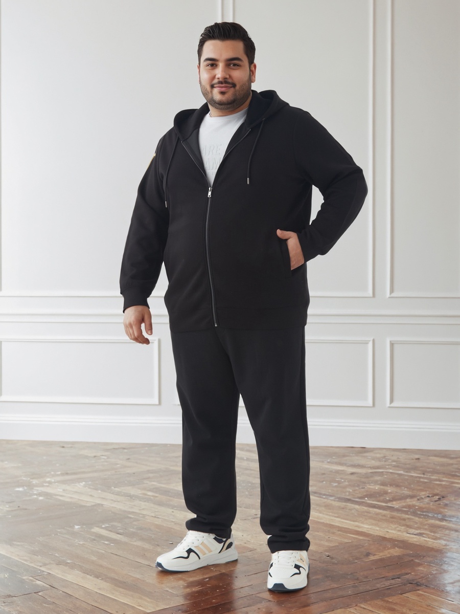 Men Regular Fit Kangaroo Pocket Hoodie