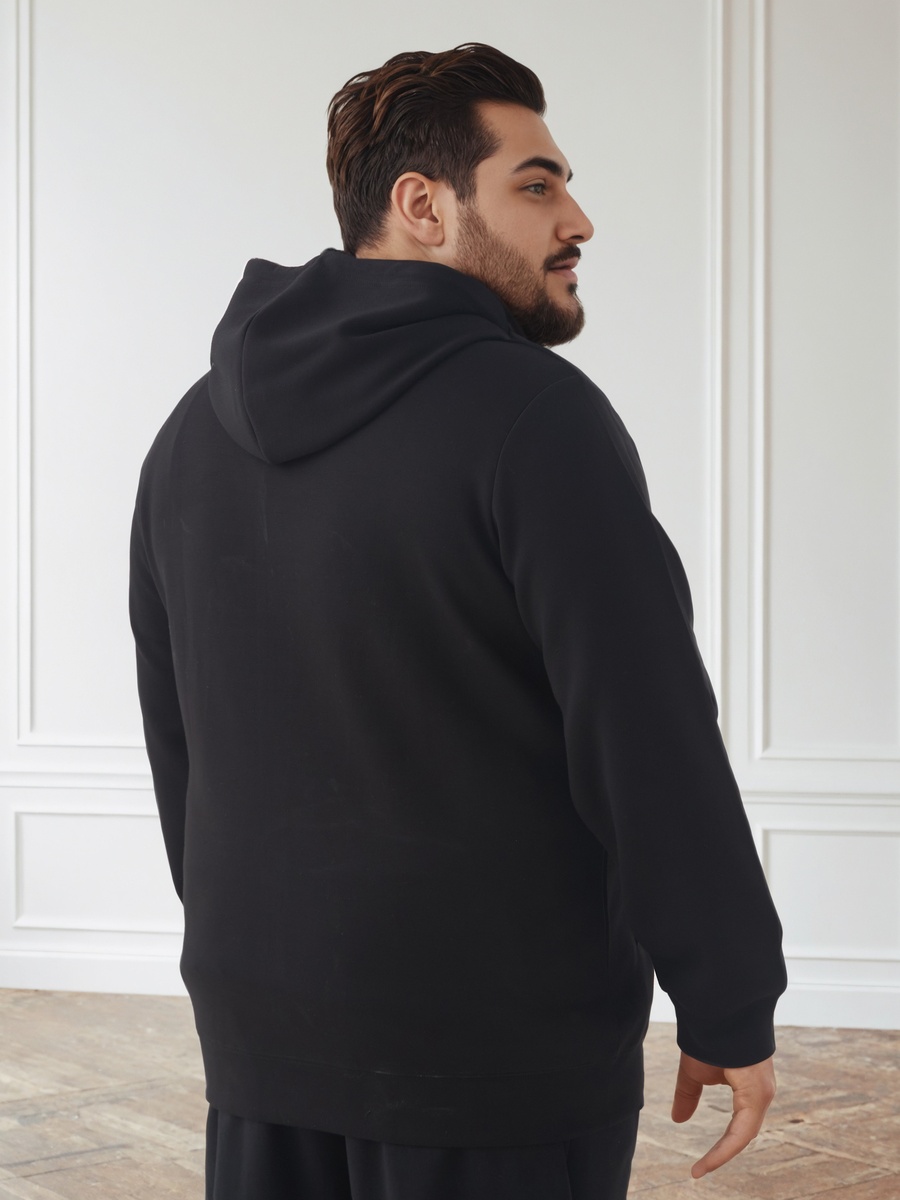 Men Regular Fit Kangaroo Pocket Hoodie
