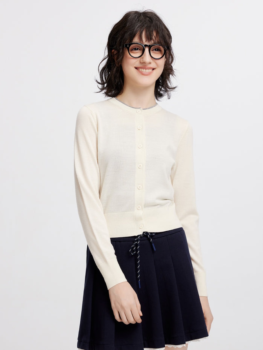 Women Knitted Button Front Cardigan