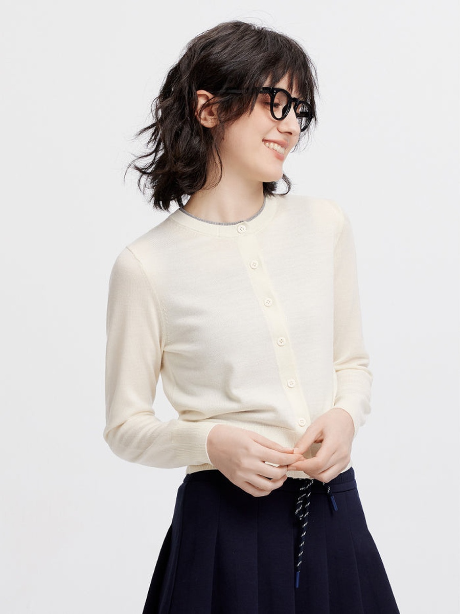Women Knitted Button Front Cardigan