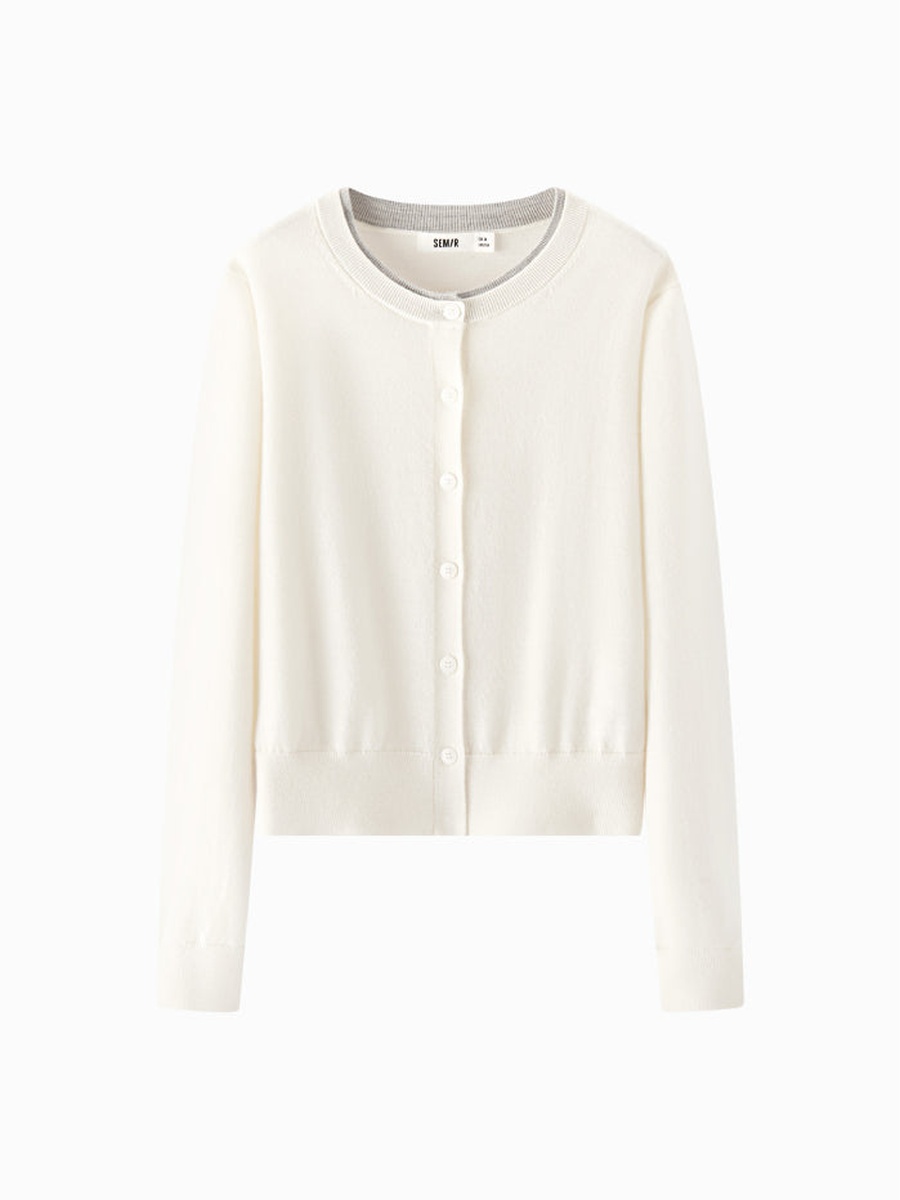 Women Knitted Button Front Cardigan
