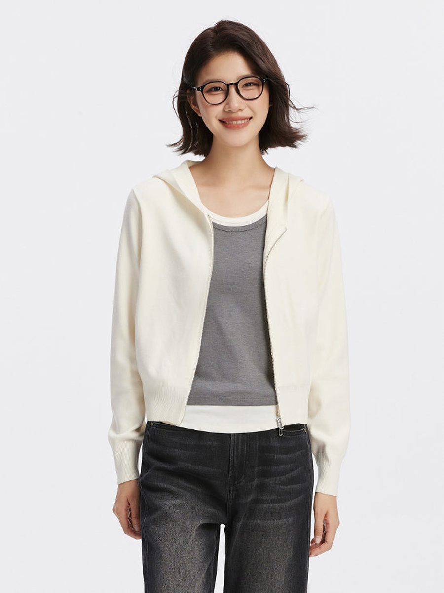 Women Knitted Long Sleeve Cardigan