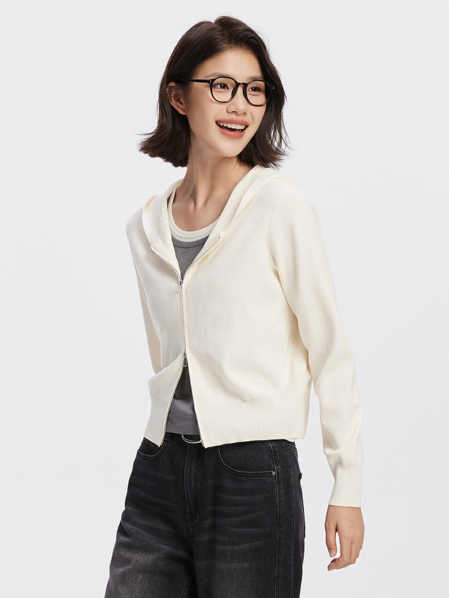 Women Knitted Long Sleeve Cardigan