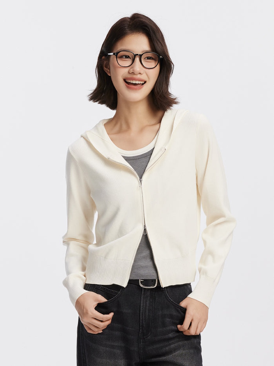Women Knitted Long Sleeve Cardigan