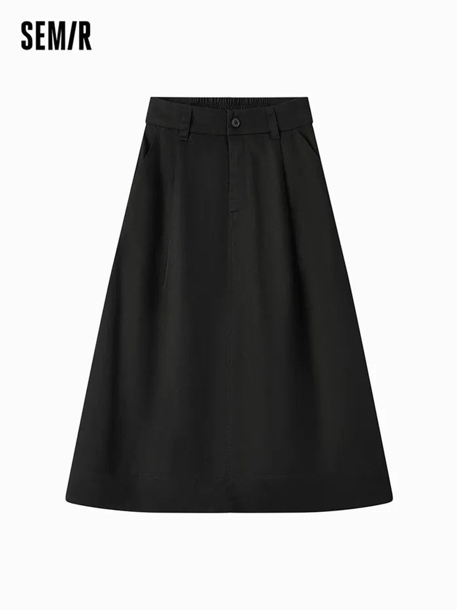 Women Solid Colored Skirt