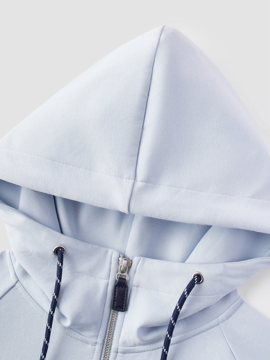 Women Zip Up Hoodie with Adjustable Hem