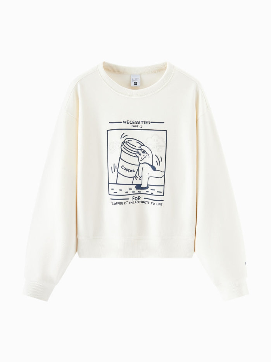 Women Graphic Coffee Lover Sweatshirt