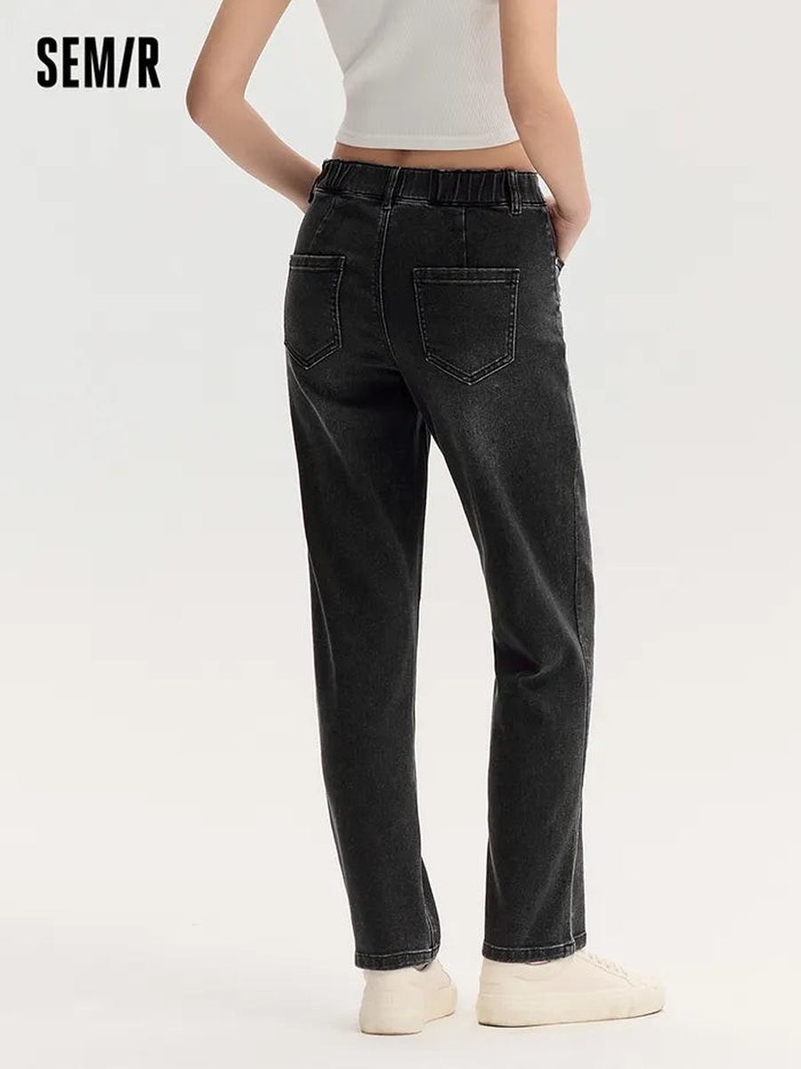 Women Acide Washed Denim Pants