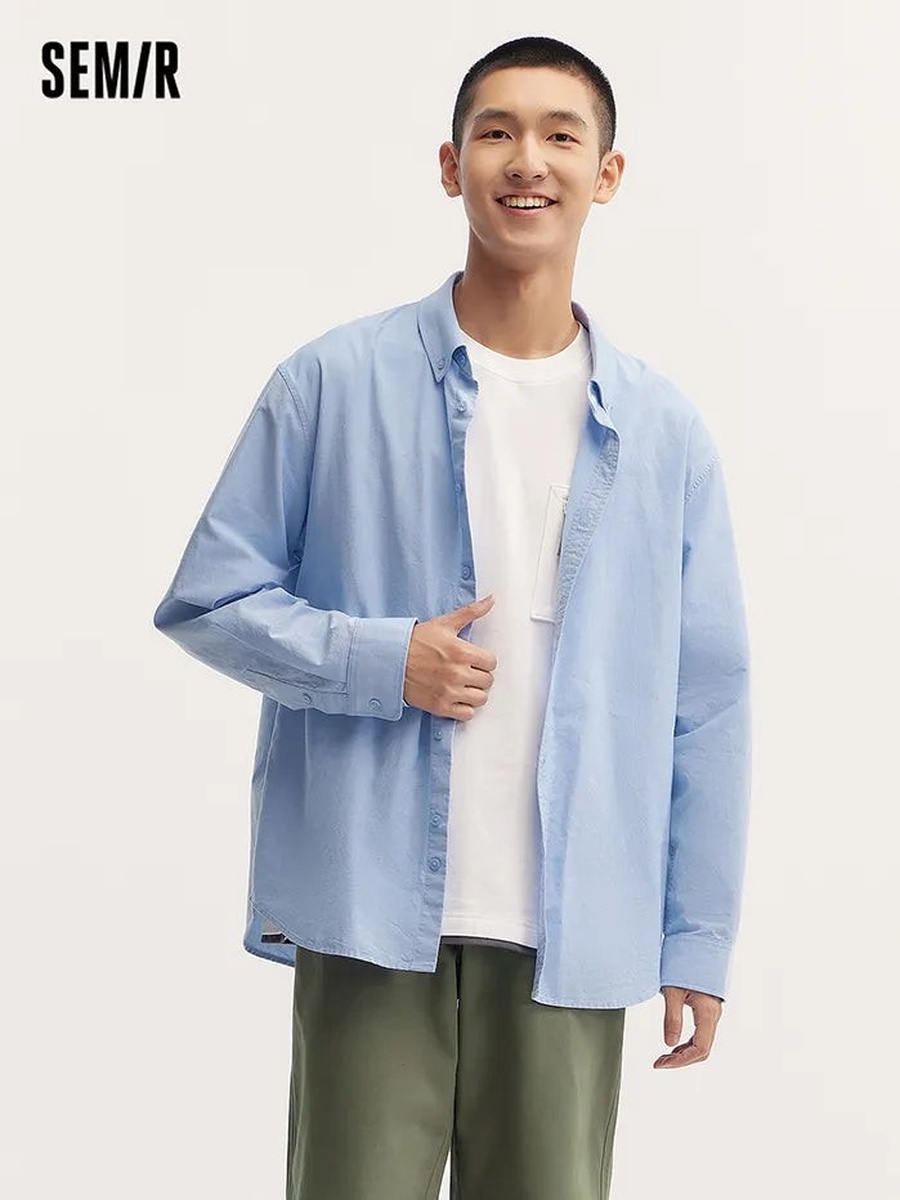 Men Solid Colored Shirt