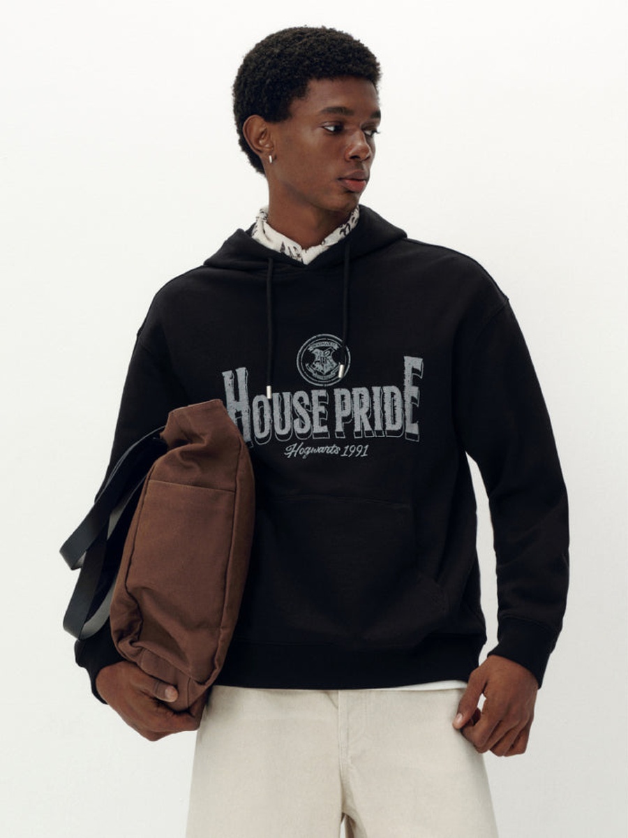 Hoodie with Front Graphic Print