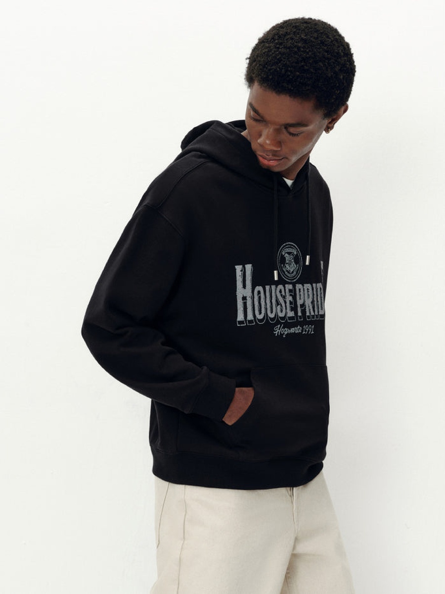 Hoodie with Front Graphic Print