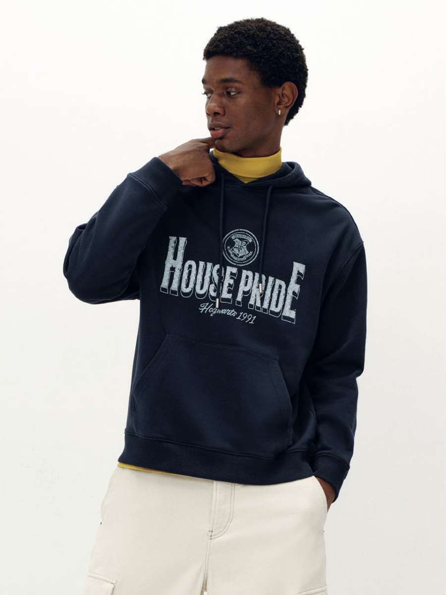 Hoodie with Front Graphic Print