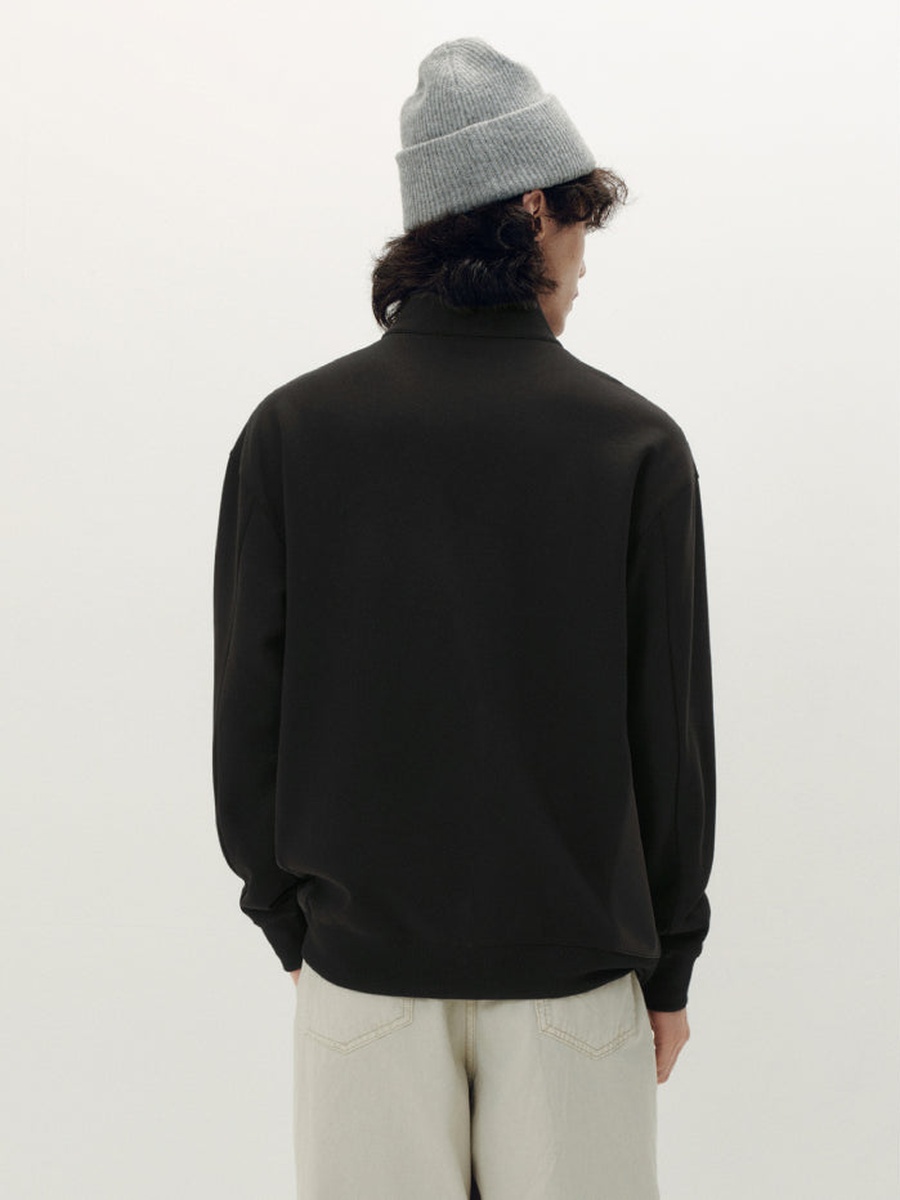 Men Half-Zip Sweatshirt with Side Pockets