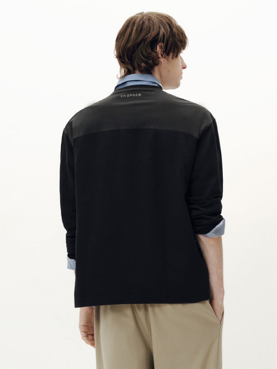 Men Utility Long Sleeve Pocket Top