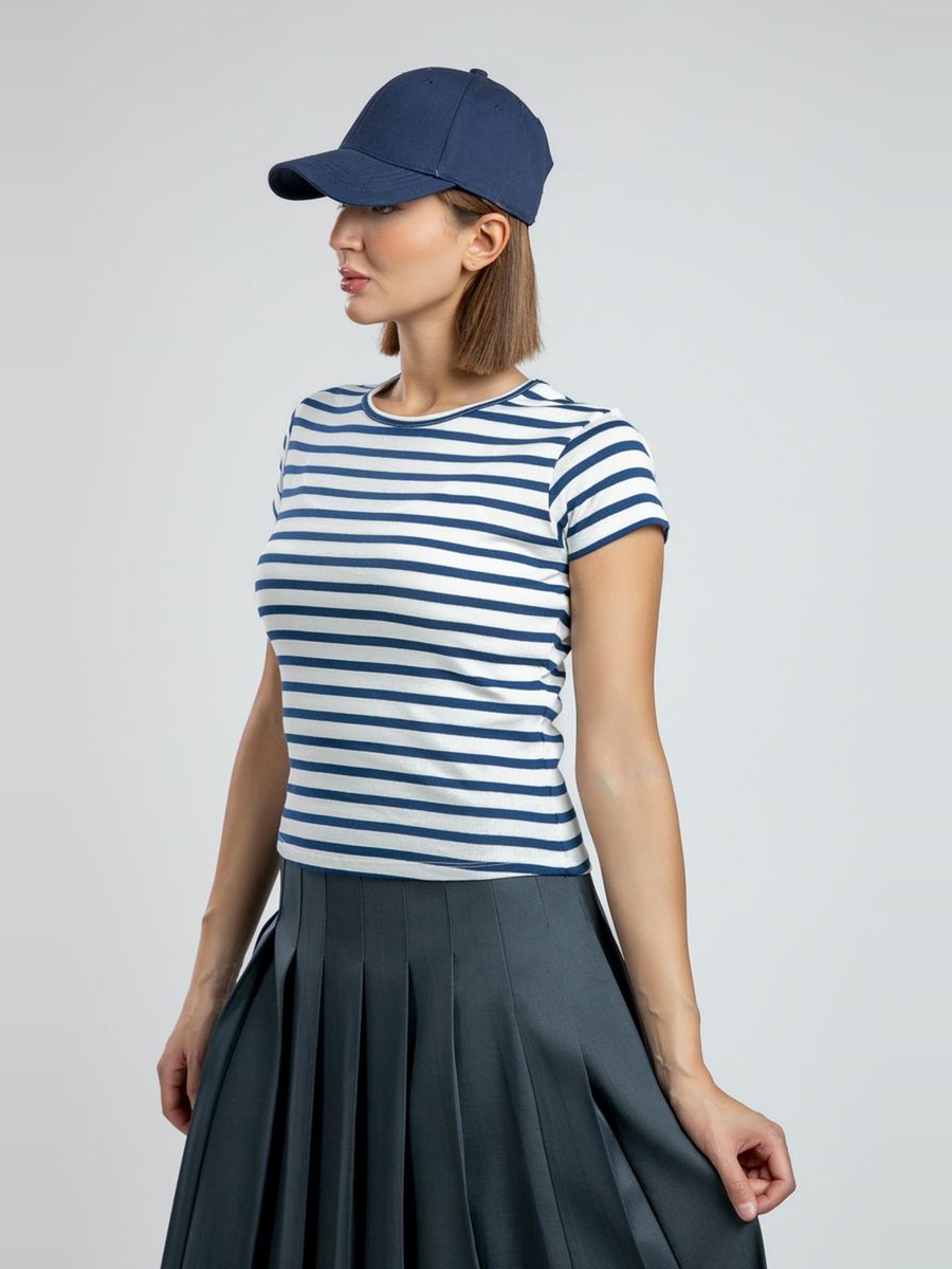 Ribbed Casual T-Shirt