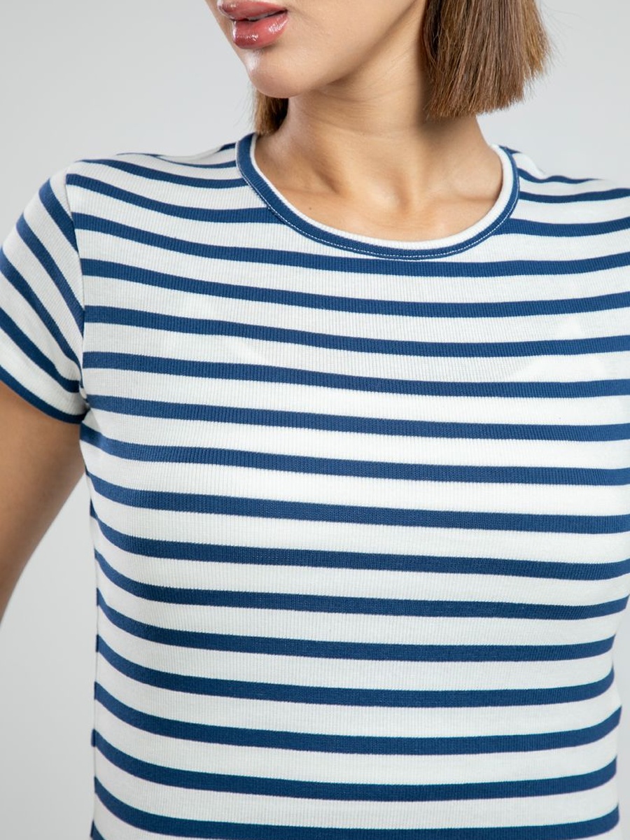 Ribbed Casual T-Shirt