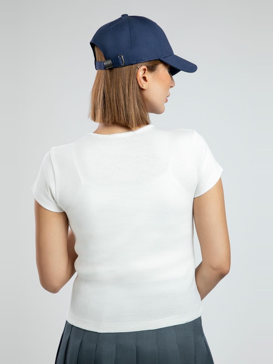 Ribbed Casual T-Shirt