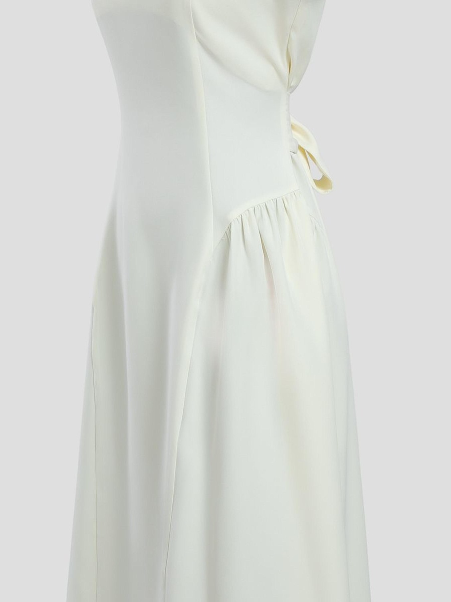 Sleeveless Dress with Square Neckline