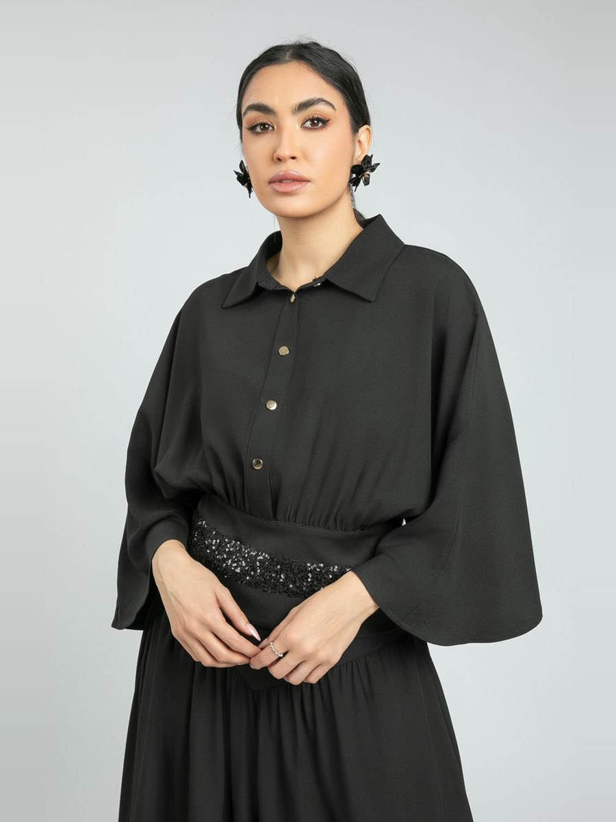 Elegant Cape Sleeve Shirt Top