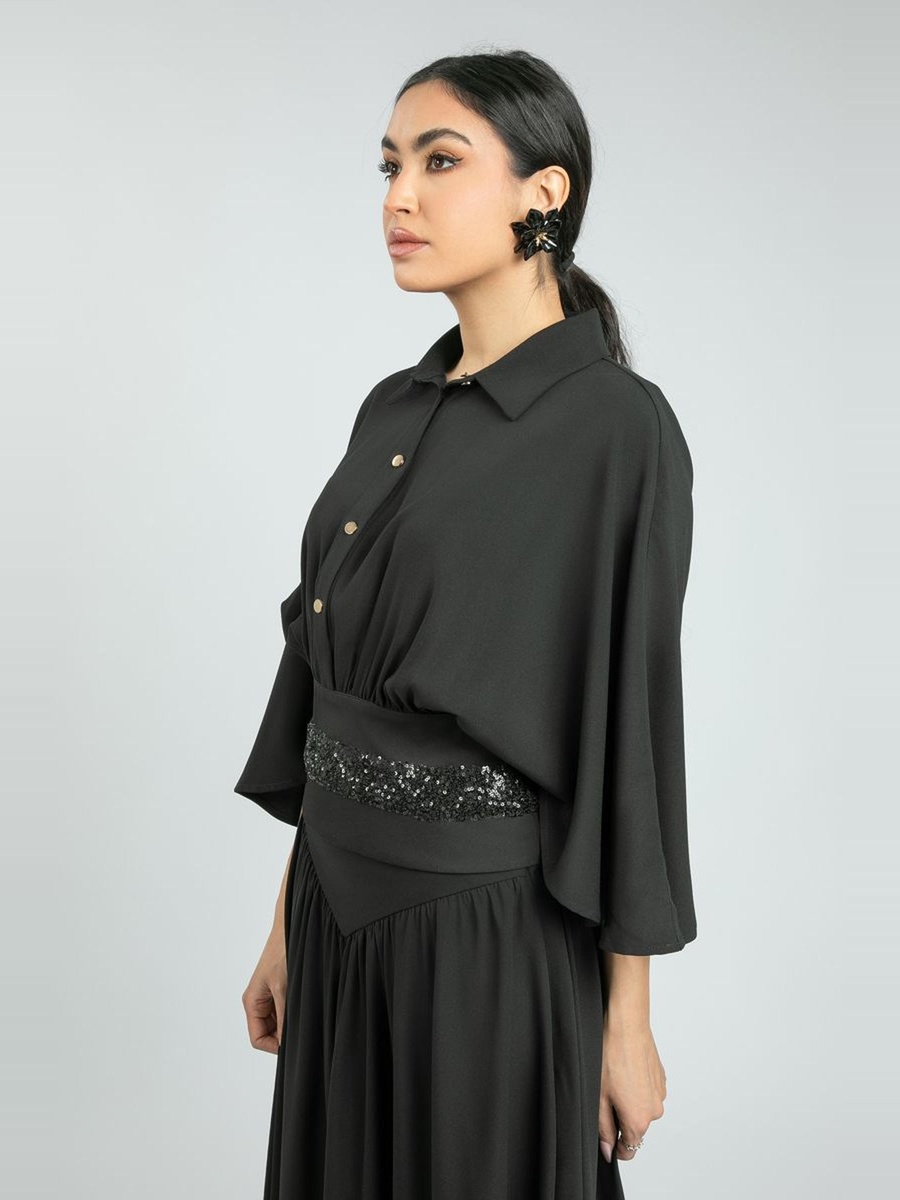 Elegant Cape Sleeve Shirt Top