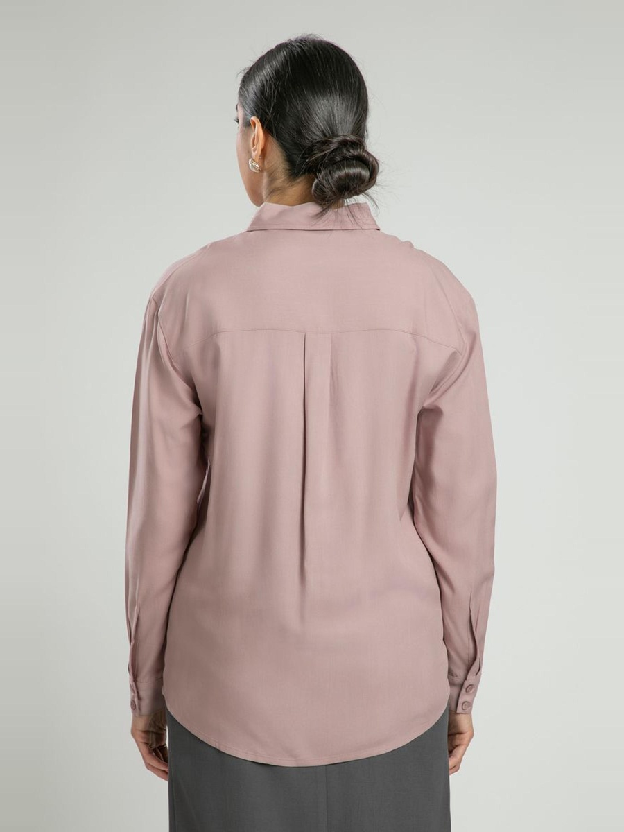 Classic Office Shirt with Front Pocket