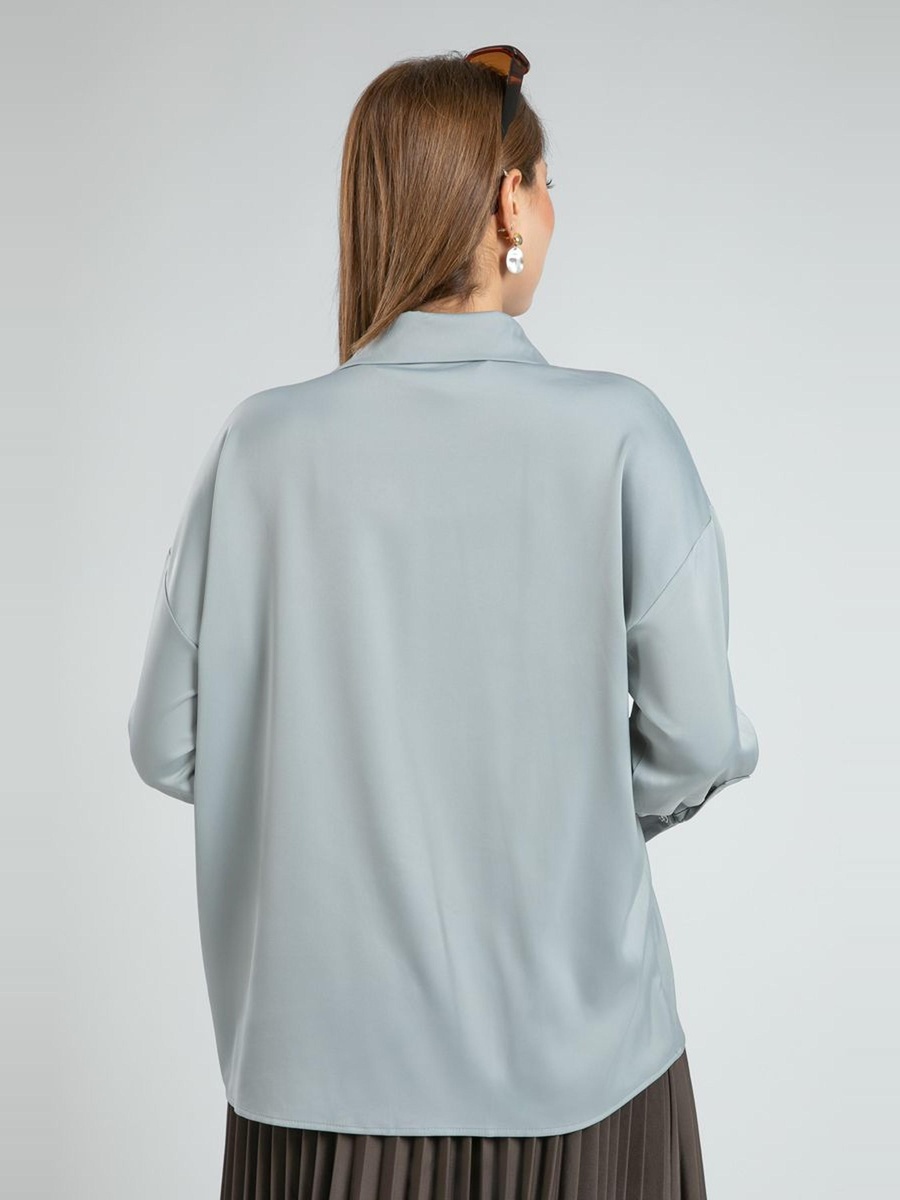 Flowy Long Sleeve Office Shirt