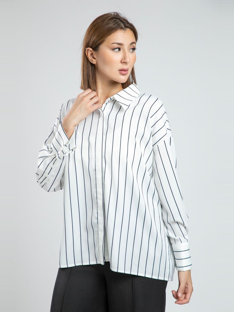 Flowy Long Sleeve Office Shirt