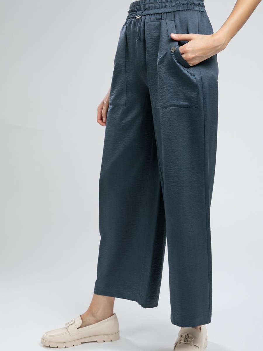 Summer Wide Leg Pants with Elastic Waist