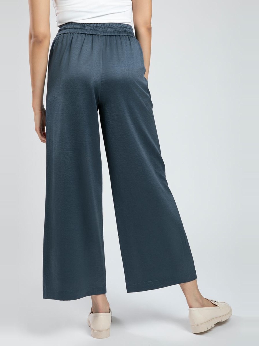 Summer Wide Leg Pants with Elastic Waist