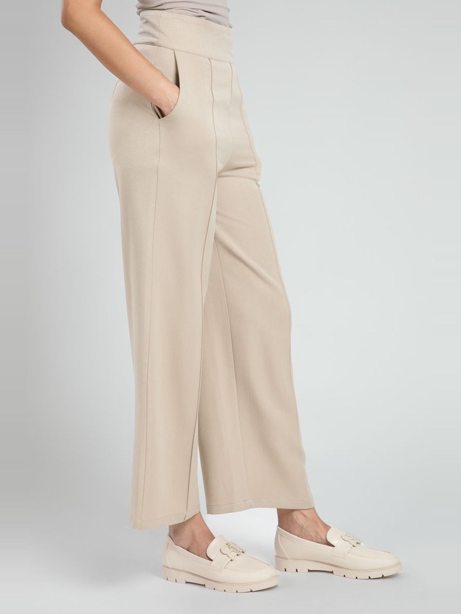 Office Wide Leg Pants with Pockets