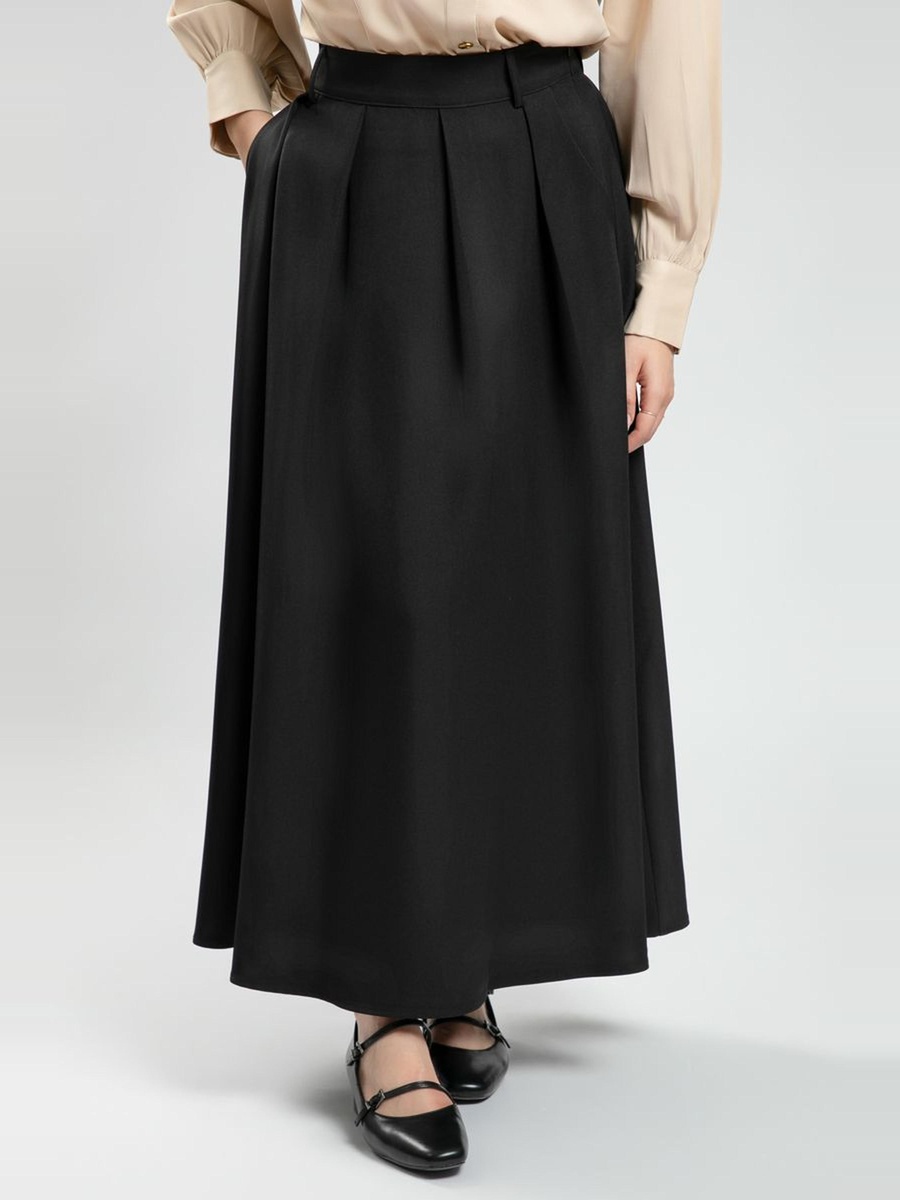 Classic Office Flowy Maxi Skirt