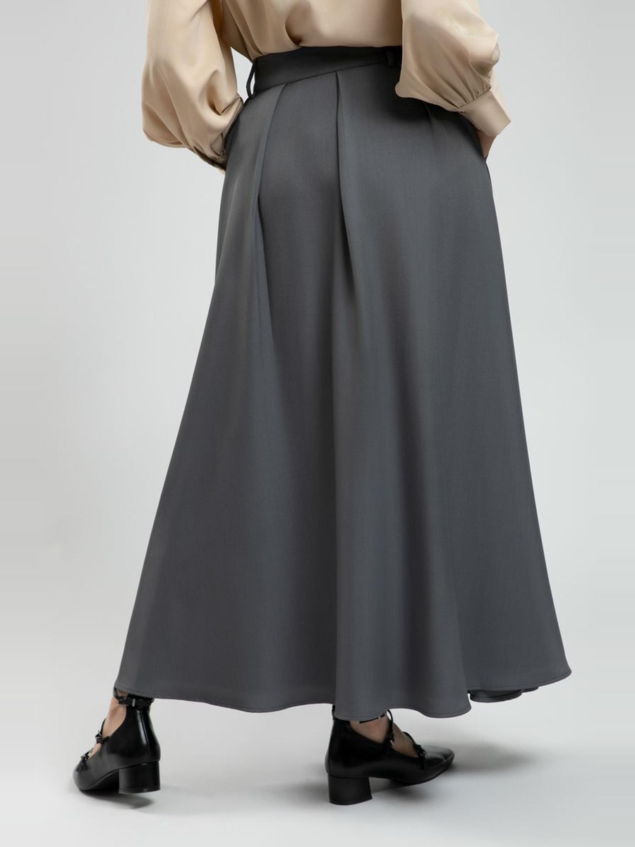 Classic Office Flowy Maxi Skirt