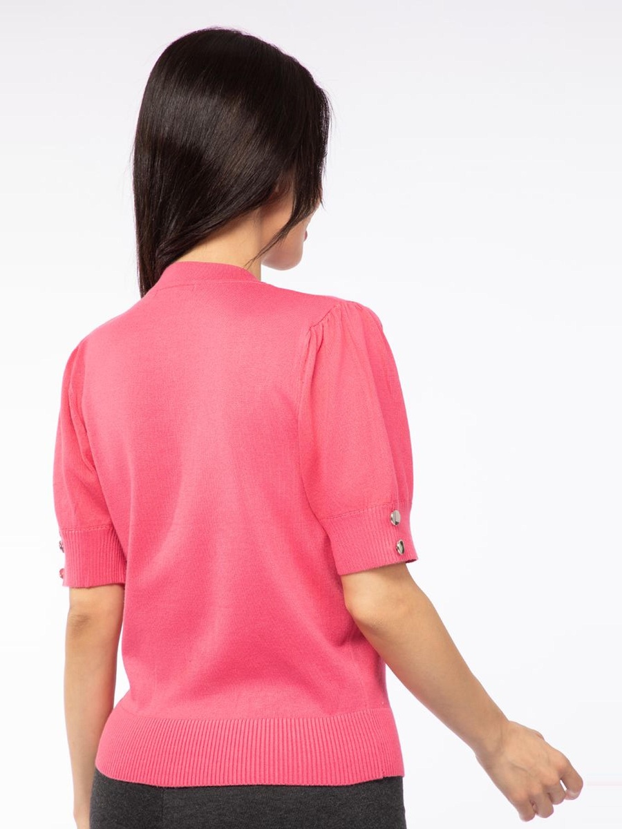 Short Sleeves Knitted Sweater