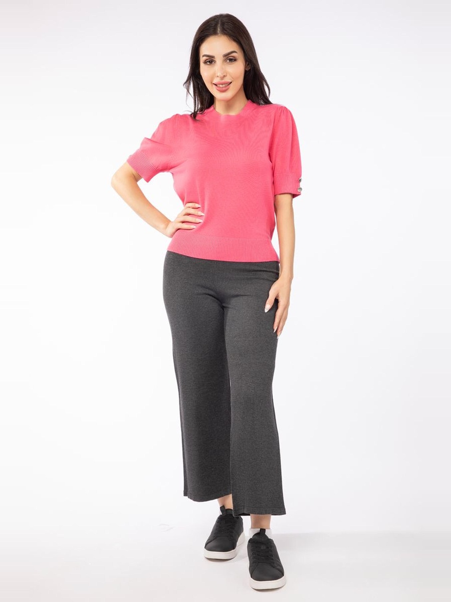 Short Sleeves Knitted Sweater