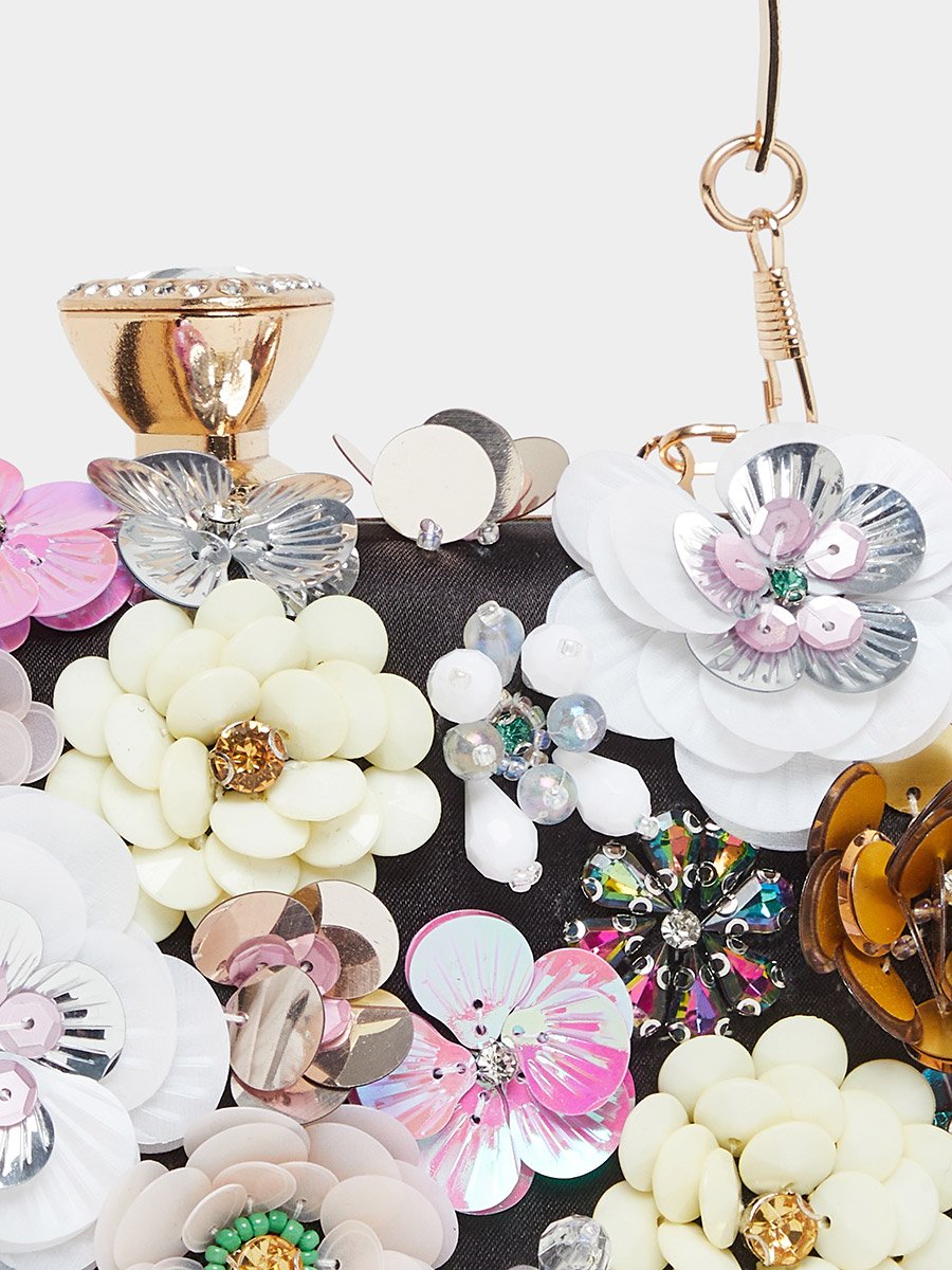 Floral Embellished Clutch