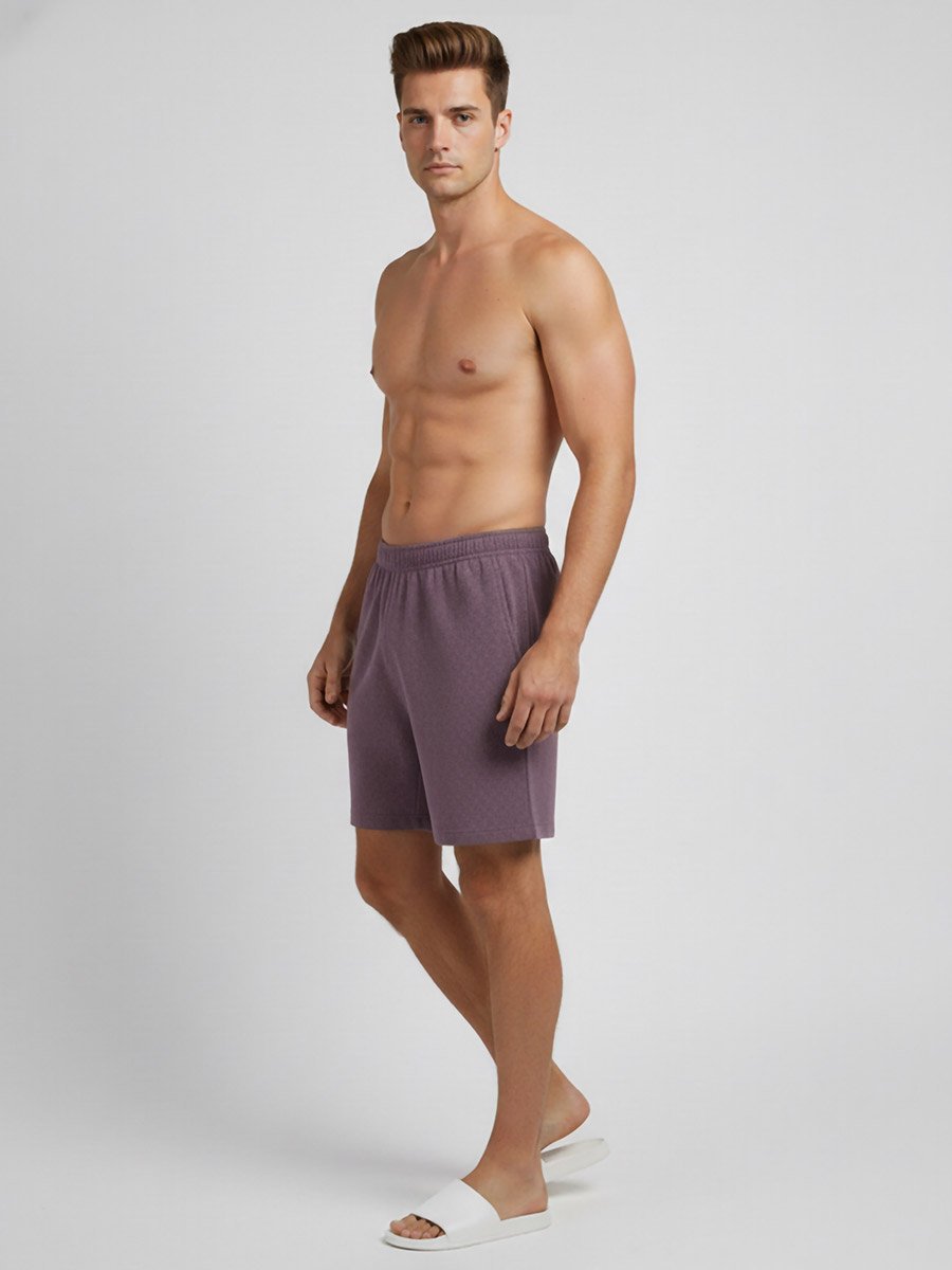 Men Purple Lounge Shorts